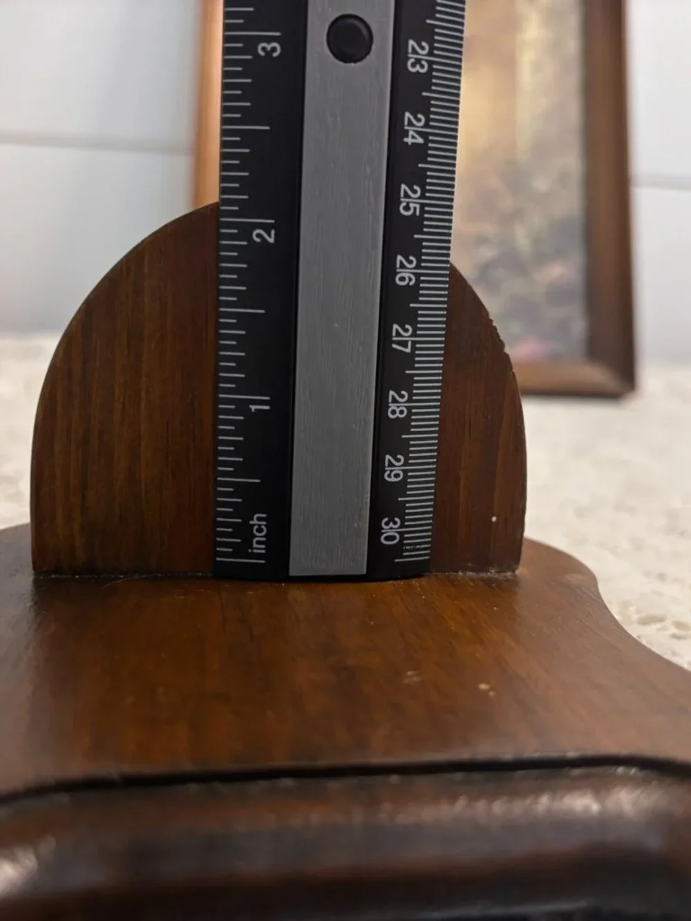 VTG MCM Wood Wall Mirror Sconce Colonial Farmhouse Candle Holder